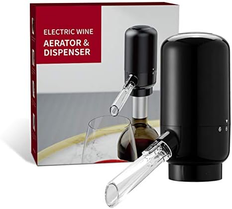 ZRBC Vertedor Eléctrico para Aireador De Vino, Tapón Inteligente Múltiple Filtro Automático Dispensador De Vino Vertedor De Aireación Y Pico Decantador para Vino Blanco Tinto ZRBC Vertedor Eléctrico para Aireador De Vino, Tapón Inteligente Múltiple Filtro Automático Dispensador De Vino Vertedor De Aireación Y Pico Decantador para Vino Blanco Tinto