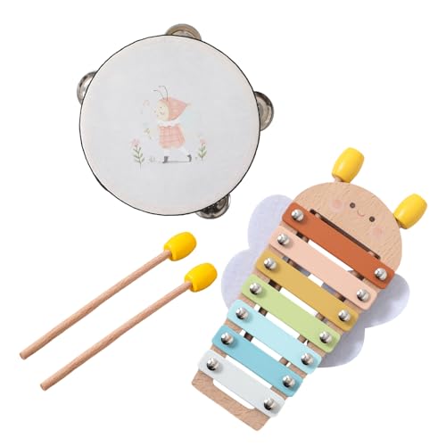 Juego de batería para niños - Xilófono de Juguete, Juguetes Musicales Madera para bebés pequeños | Juguete Musical xilófono paara el Desarrollo temprano, Instrumentos Musicales Paar