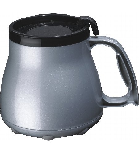 Low Rider No Tip Desk Mug - Silver