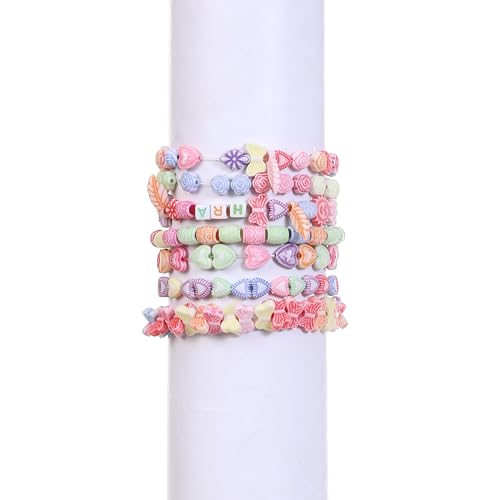 Image of Ambitieux DIY Bracelet Making Kit for Girls - 12 Types Colorful Beads with Charms, Elastic Thread, Earrings, Clasps & Rings - Jewellery Craft Kit for Kids, Birthday Return Gift, Rakhi Special Set for 2 3 4 5 6 7 8 9 10 years (Dual Tone beads)