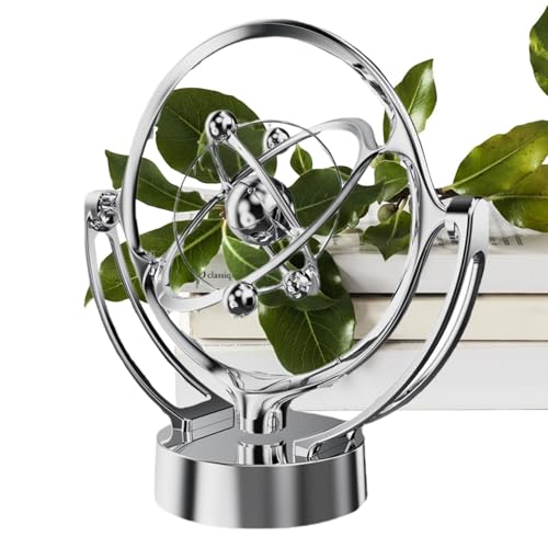 USB Battery dul-Purpose Earth Perpetual Motion Device - Desktop Model Rotating Magnetic Rocker Celestial Body Ornaments Decoration
