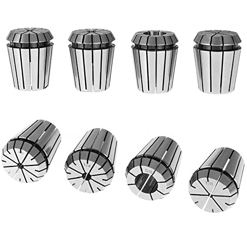 Kimllier KM-1507224-788266-LR 8Pcs Carbon Steel Er32 Spring Collet Set 1/8 thumb #1