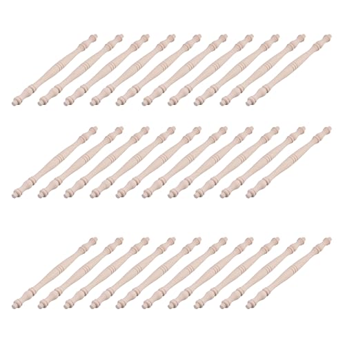 RDEXP 30Pcs Decorative Wood Spindle 10.83