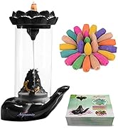 SIGNAMIO Aromatic Essence of Adiyogi Shiv backflow dhup Smoke Fountain Incense Burner Ceramic Ho...