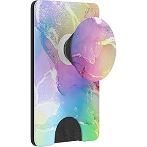 PopSockets PopWallet+: Swappable and Repositionable Wallet – Spectrum Stone