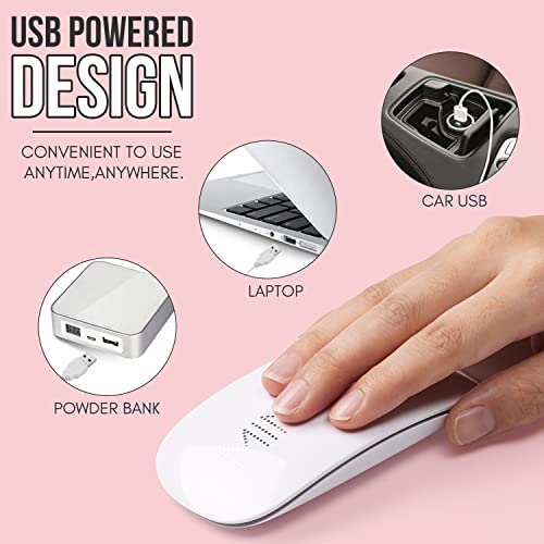 Makartt 6W Led Nail Dryer Curing Lamp 60S Timer Usb Portable For Gel Nails Based Polishes White C-01 #TOP2