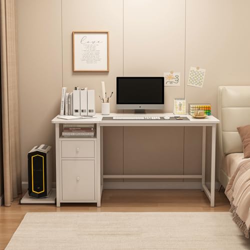 Catálogo para Comprar On-line Escritorio Estudiantil los mejores 5. 48 GM Bear Escritorio para Home Office Ejecutivo Estudiantil Mesa Escritorio de Estudio Blanco 120X50 X75CM