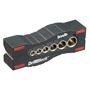 kwb Boorhulp/boormal Ø 44899 mm boorblok voor haakse/rechte en nauwkeurige boringen op oppervlakken, ronde materialen en…