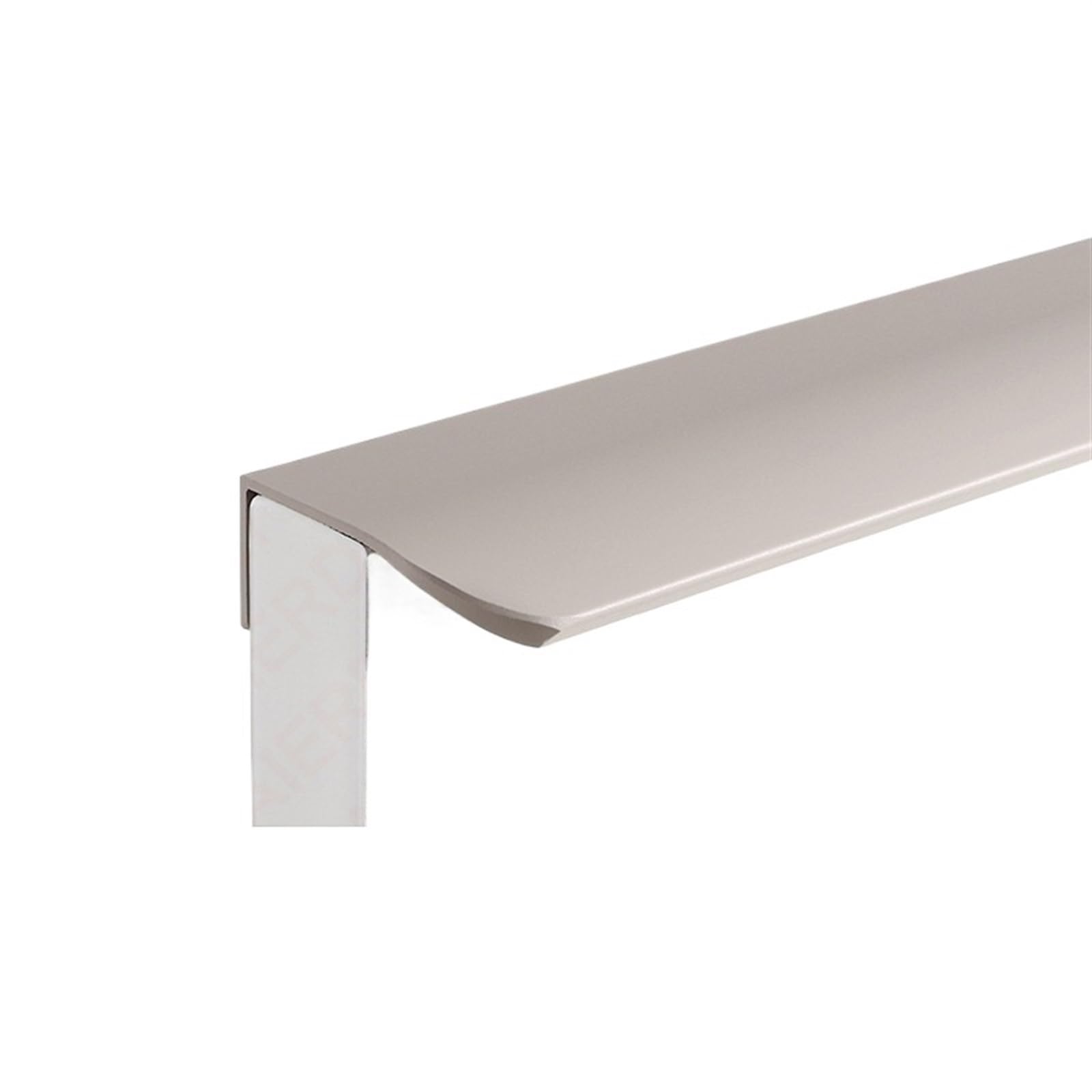 OZLCUA Concealed Handles Long Furniture Handle Invisible Aluminum Alloy Cabinet Pulls Drawer Knobs Handles Kitchen Cupboard(Arc Corner-Grey,Length 1200mm)