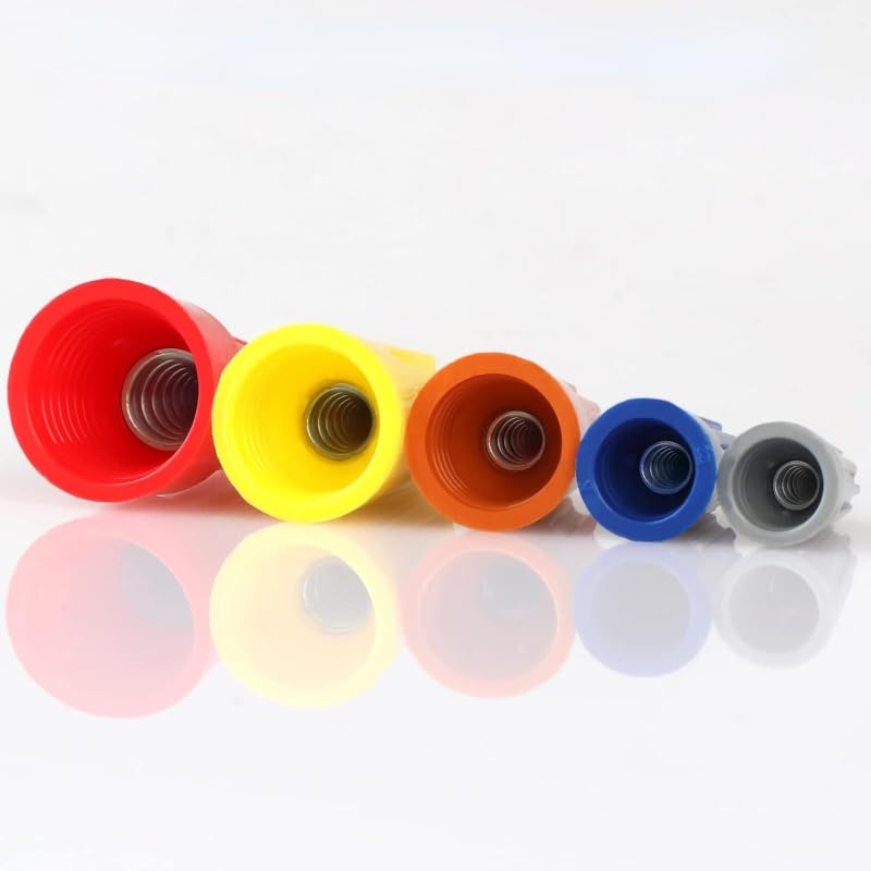 180Pcs Electrical Wire Connectors Screw Terminals, Easy Twist On Connector Kit with Spring Insterted Wire Nuts Cap Connections
