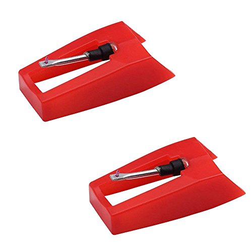 JOPOSTAR Diamond Replacement Stylus Needle for Record Turntable Player Pack of 2 (JP-Needle)