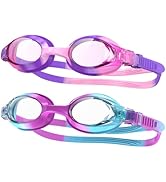 findway Kinder Schwimmbrille, 2 Stücke Schwimmbrille für Kinder Junior Jungen Mädchen 3 4 5 6 7 8...