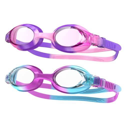 Findway Schwimmbrille Kinder,Schwimmbrille für Kinder Jungen Mädchen Junior, UV-Schutz Anti Nebel Kinder Schwimmbrille für Alter 3-12 Jahre