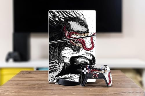 Image of PVC Skin for Ps55 Slim Digital Edition, Console Protective Sticker for PlayStation 5 Slim Skin Sticker