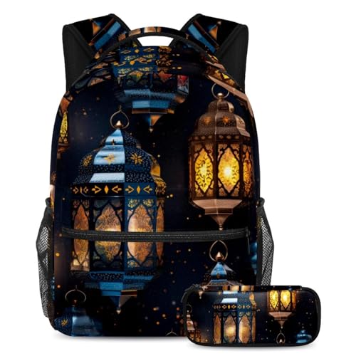 Sac à dos école Ramadan et trousse assortie pour les cours