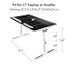 Nearpow Laptop Bed Tray Table, Adjustable Laptop Bed Stand, Portable Standing Table with Foldable Legs, Foldable Lap Tablet Table for Sofa Couch Floor - Medium Size