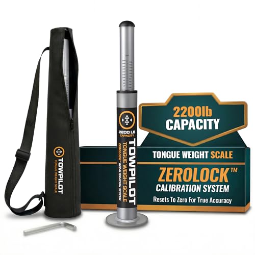 TowPilot Trailer Tongue Weight Scale - 2200 lb Capacity, Tra...