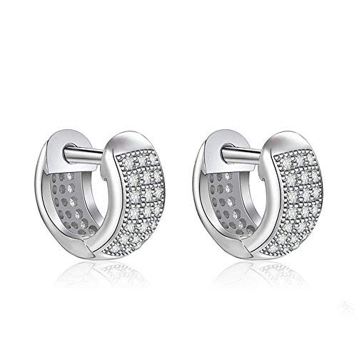 Bijoux de luxe zirconi et boucles d'oreilles cercle cercles pour perçage oreille femme