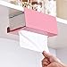 Produktbild Xiegons0 Taschentuchbox, abnehmbar, Zubehör für Küche, Hängeschrank, Bad, Serviettenhalter, Eisen, platzsparend, Schreibtisch, Papierbehälter, N Lochung, Haus, Hotel, Aufbewahrung free size Rosa