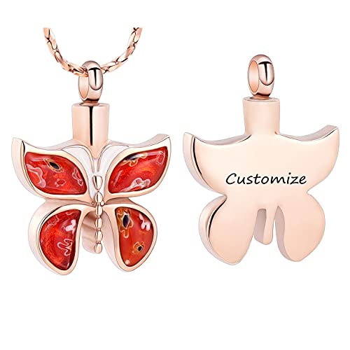 Bijoux de crémation : collier urne papillon pour apaiser le deuil
