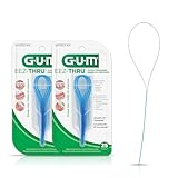 GUM EEZ-Thru Floss Threaders, Dental Flossers for Braces, Bridges, & Implants, 25 Count (Pack of 2)