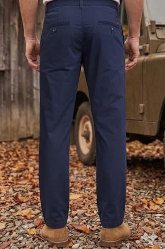 Image of Louis Philippe Men's Slim Fit Premium Cotton Soft Handfeel Solid Chinos