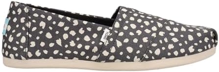 TOMS Womens Alpargata Leopard Slip On Flats Casual - Black - Size 6 B | Image 2