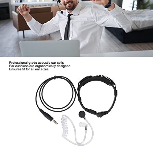 Kehlkopfmikrofon Elprico einstellbares Walkie-Talkie-Ohrhörer