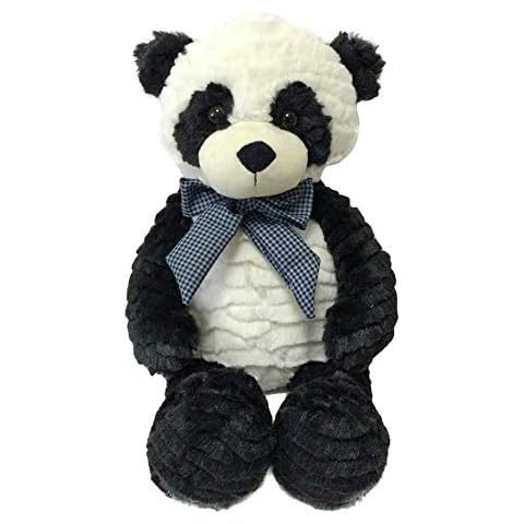 Snuggle Stuffs Plush Sitting Charcoal and Cream Precious Panda Bear, 18" Cover