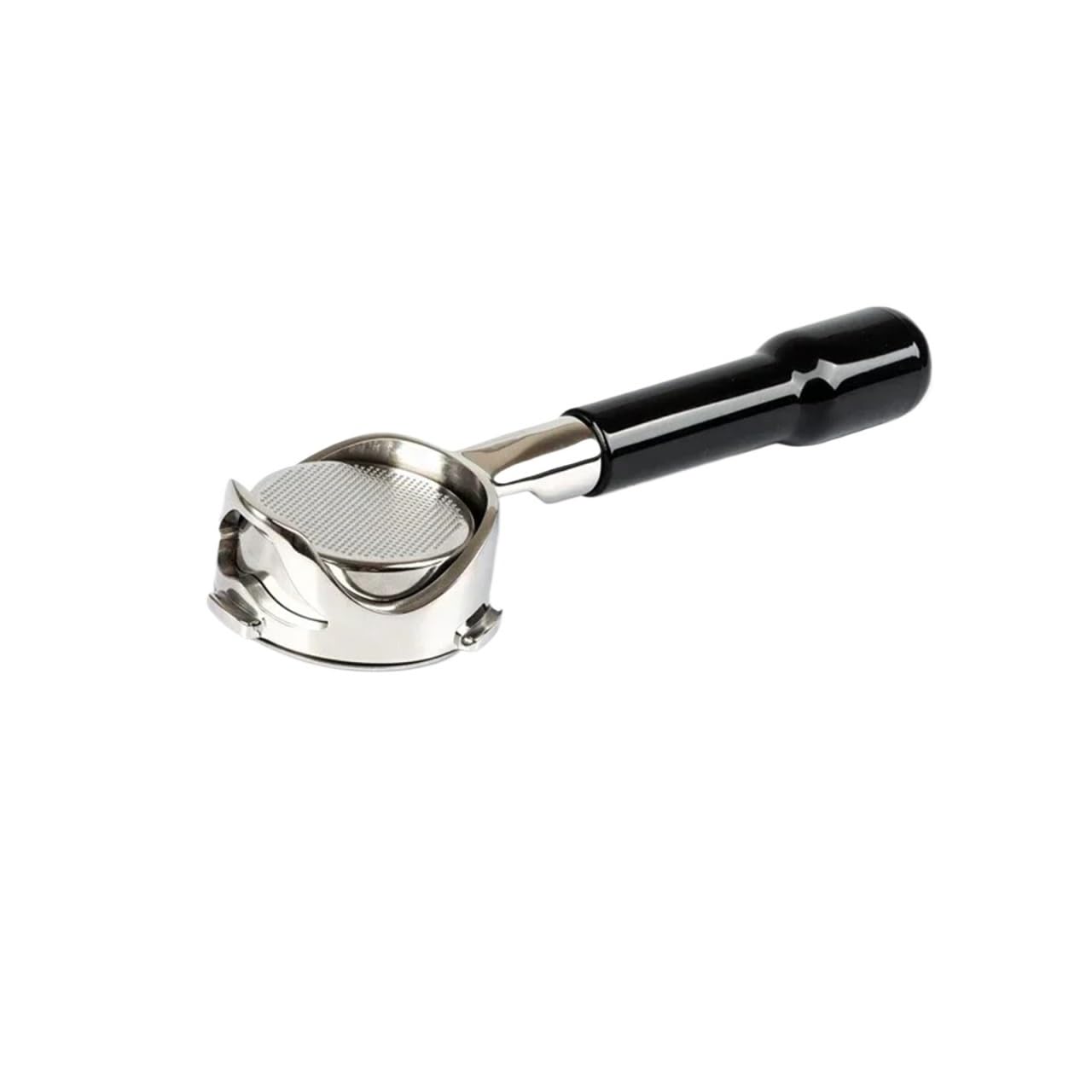 Portafiltro hueco sin fondo de 58MM for accesorios acero inoxidable con mango café(58MM-C2)