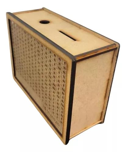 Woodbox Cofre Em Mdf Guarde 10 Mil Método Kakeibo - Cru