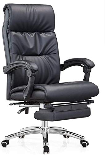 SaryEdge Silla de Oficina ergonómica con ángulo de inclinación Ajustable, giratoria, con Soporte para piernas y Lumbar, reposabrazos Acolchado Grueso, Respaldo Alto de (