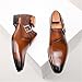 Imagen de sekiueo Zapatos De Vestir para Hombre Mocasines con Hebilla Y Punta De ala Zapatos Oxford Informales De Negocios