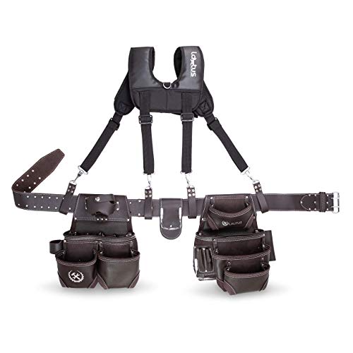 Image of LAUTUS Oiled Tanned Tool Belt with Suspender Vest