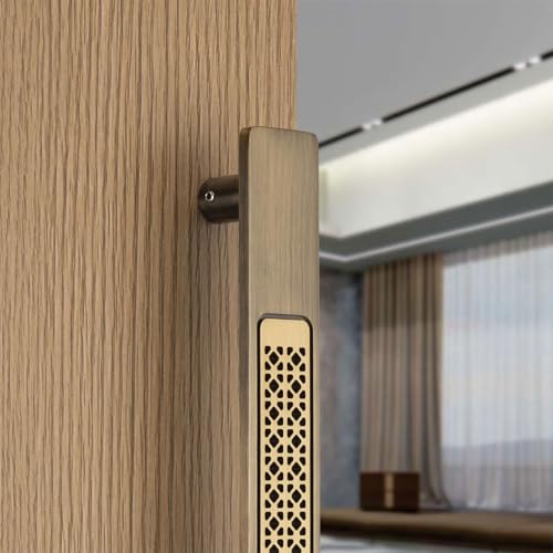 Image of COMPASS Main Door Handles for Home 18 inch, Brass Door Handle for Main Door, Heavy Duty Pull Handle for Wooden, Glass & Metal Doors