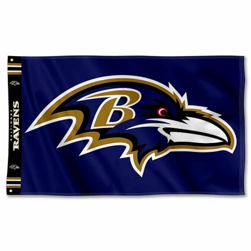 Baltimore Ravens Printed Header 3x5 Foot Banner Flag