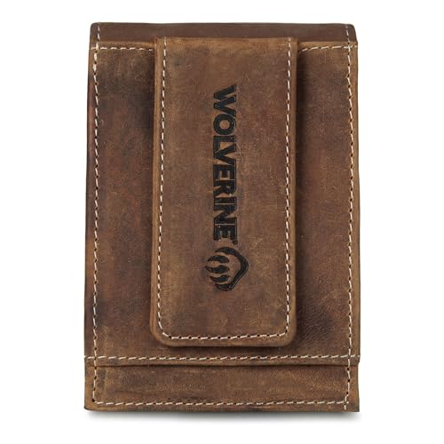 Portefeuille en cuir WOLVERINE Raider avec poche avant homme
