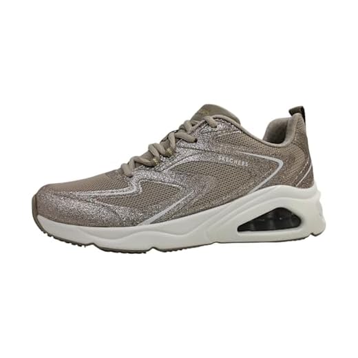 Skechers Tres-Air Uno Glit-Airy, Zapatillas Mujer, marrón, 41 EU