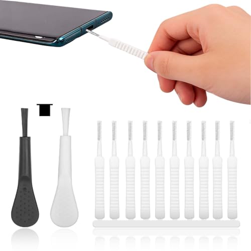 ALLY-MAGIC Handy Reinigungsset, Handy Ladebuchse Reinigen, 13-teiliges Smartphone Reinigungsset ideal zum Entfernen von Staub, Schmutz und Fusseln aus Lightning & Kopfhörerbuchse E24-SJQJGJ