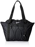 nike one, borsa sportiva donna, black/black/white, taglia unica