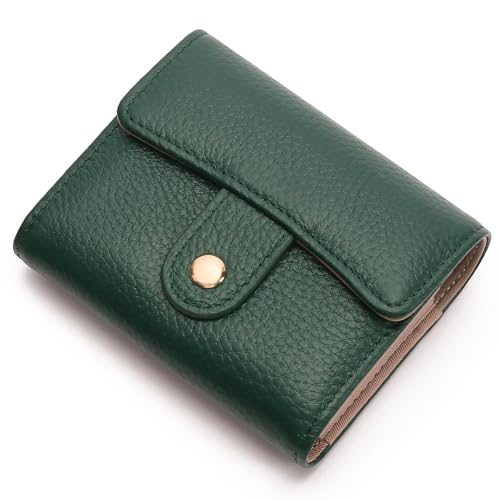 Image of GOIACII Women's Credit Card Holder RFID Blocking Genuine Leather Dark Green