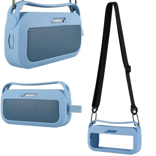 VR[ Xs[J[P[X Jo[ ݊Jo[ WFCr[G Bose SoundLink Flex1/2  Ή یp̖h\tgXLABluetoothXs[J[P[XAV_[Xgbvt (Blue)
