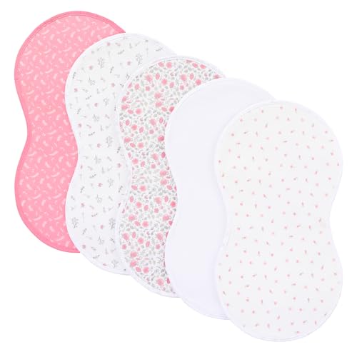 Image of sleepyturtle Pack of 5,Baby Burp Cloths,Soft and Absorbent,Unisex,Easy to Use