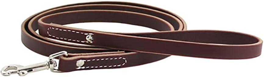 Auburn Latigo Training Lead - Burgundy/Nickle - 1 x 72 inches