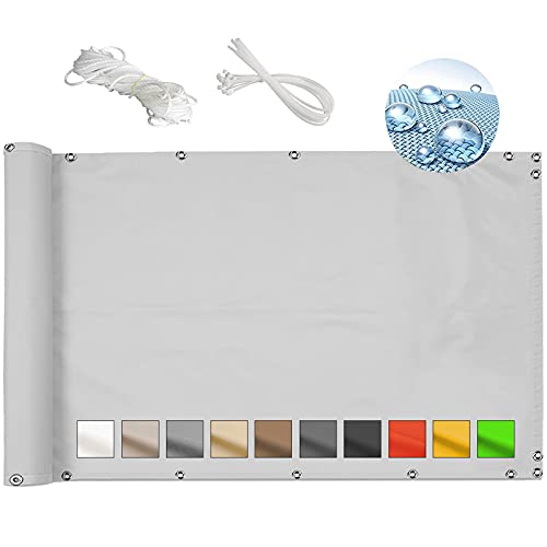 MEEYI Balkon sichtschutz Balkon 120x500cm balkonabdeckung sichtschutz...