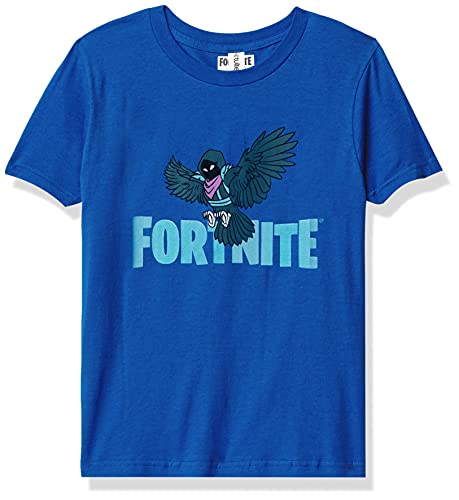 Fifth Sun Wings of Fortnight Boy's Premium Solid Crew Tee, Royal Blue, Youth Large