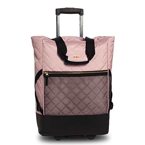 Punta Wheel Classy Einkaufstrolley Einkaufsroller Einkaufswagen Shooping Trolley 10422, Farbe:Rosa