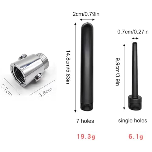 Image of Travel Shower Enema Douche System Water Control Valve for Men and Women Portable Cleaning,Shower Douche Enema Nozzle Kit Colonic System Cleaner for Most Shower Systems Black