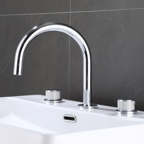Mitigeur de salle de bain moderne or brossé pour vasque contemporaine