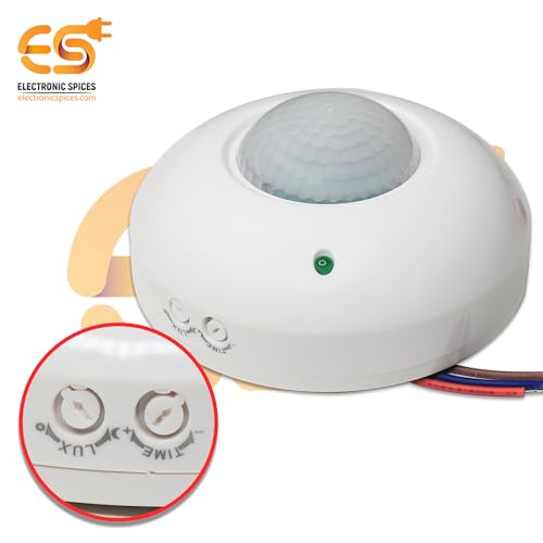 Image of Electronic Spices 200W /1200W Infrared Motion Sensor Switch | 100-265 AC Sensor Switch | with 6 Meter Detection Range | Auto Light Control
